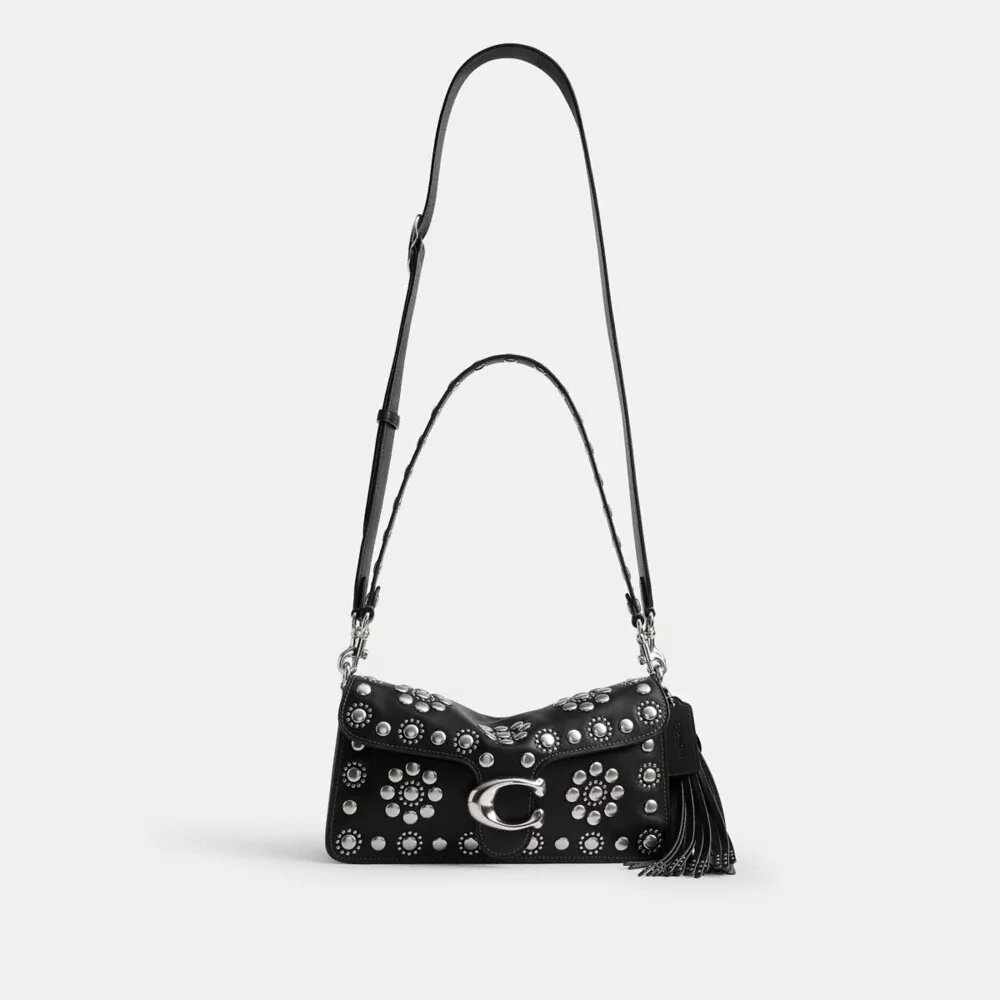 Borsa a spalla Tabby 26 con rivetti in stile western