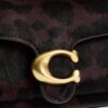 Borsa a spalla Tabby da 20 in pelle di vitello con stampa leopardata