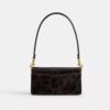Borsa a spalla Tabby da 20 in pelle di vitello con stampa leopardata