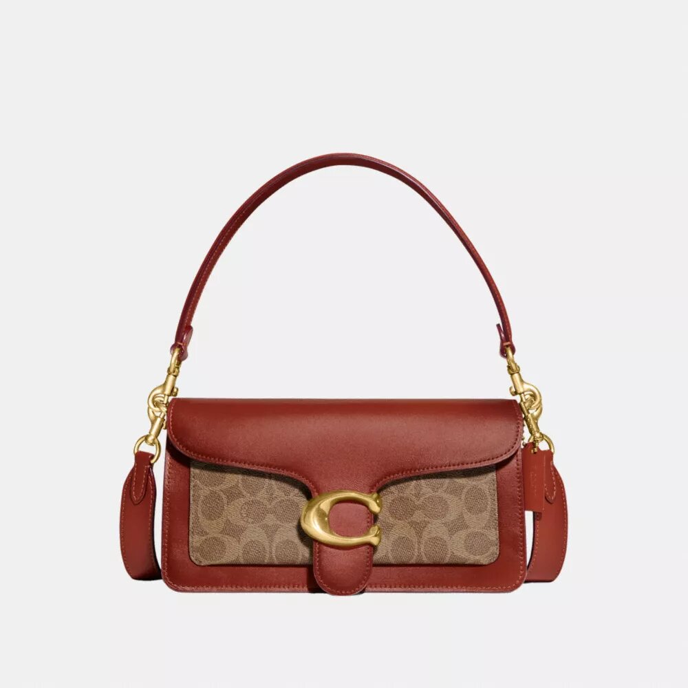 Borsa a spalla Tabby da 26 in Signature Canvas
