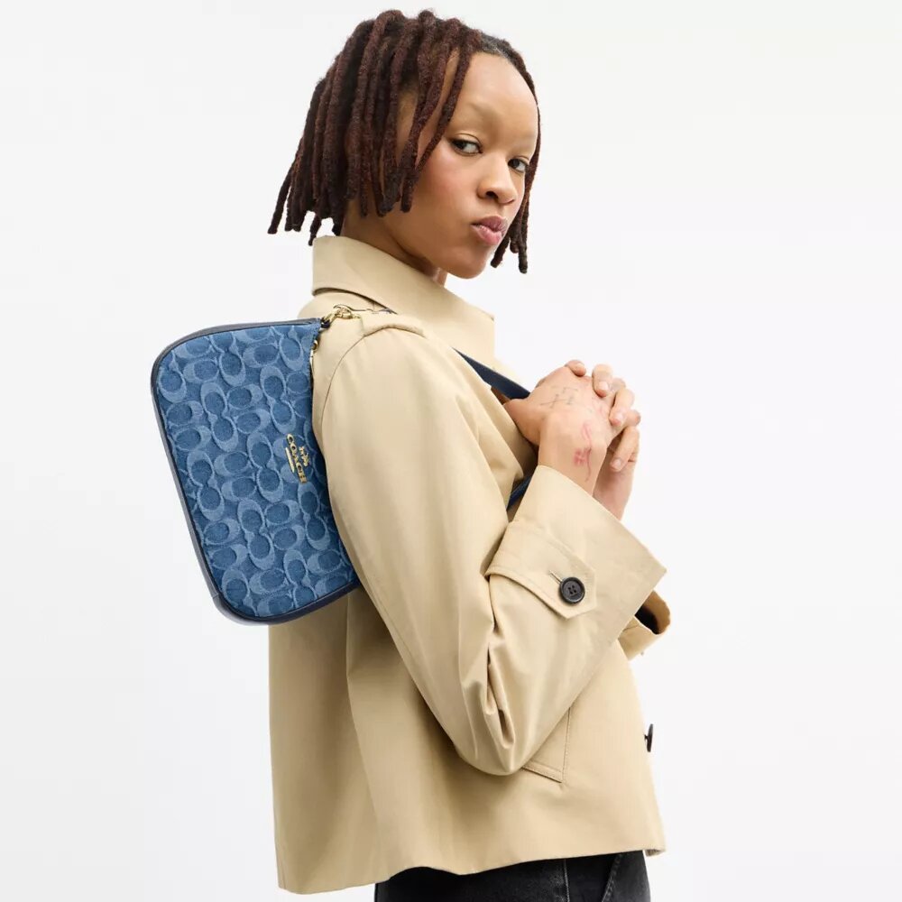 Borsa a spalla Teri in denim esclusivo
