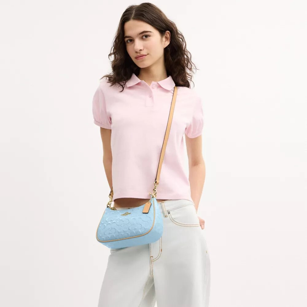 Borsa a spalla Teri in pelle Signature