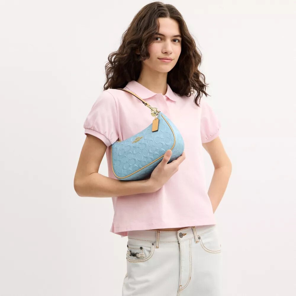Borsa a spalla Teri in pelle Signature