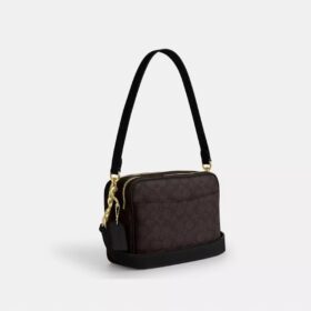 Borsa a tracolla Carey in Signature Canvas