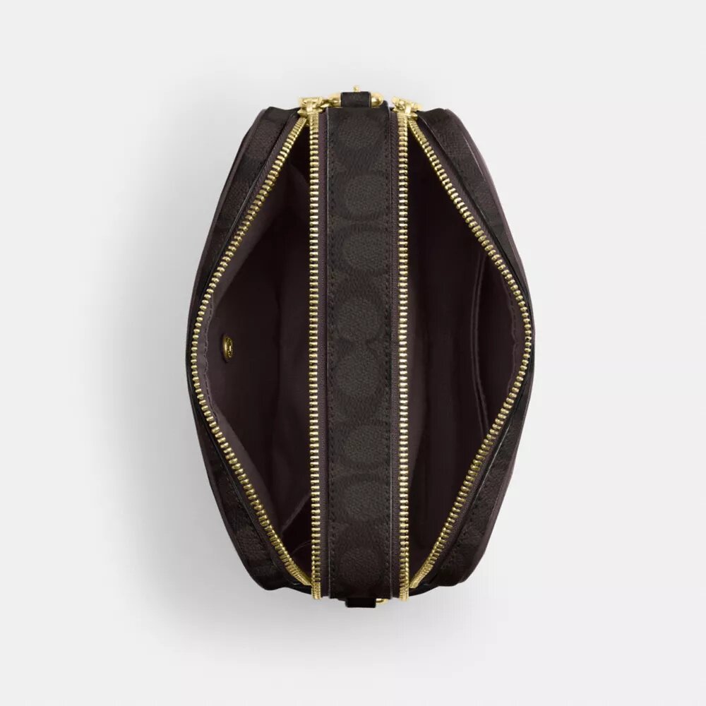Borsa a tracolla Carey in Signature Canvas