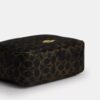 Borsa a tracolla Carey in Signature Canvas con ciondoli