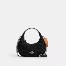 Borsa a tracolla Carmen Mini in denim esclusivo