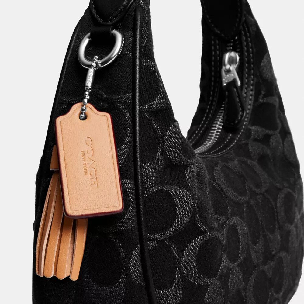 Borsa a tracolla Carmen Mini in denim esclusivo