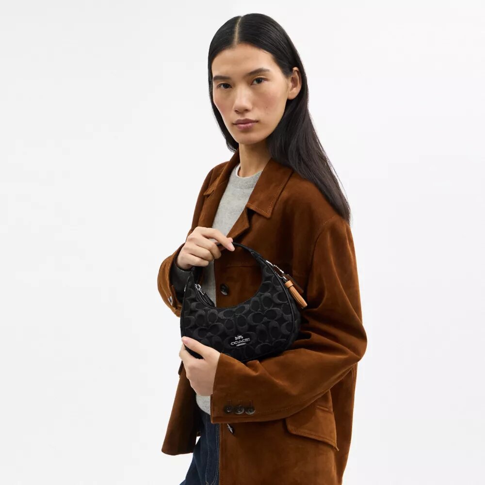 Borsa a tracolla Carmen Mini in denim esclusivo