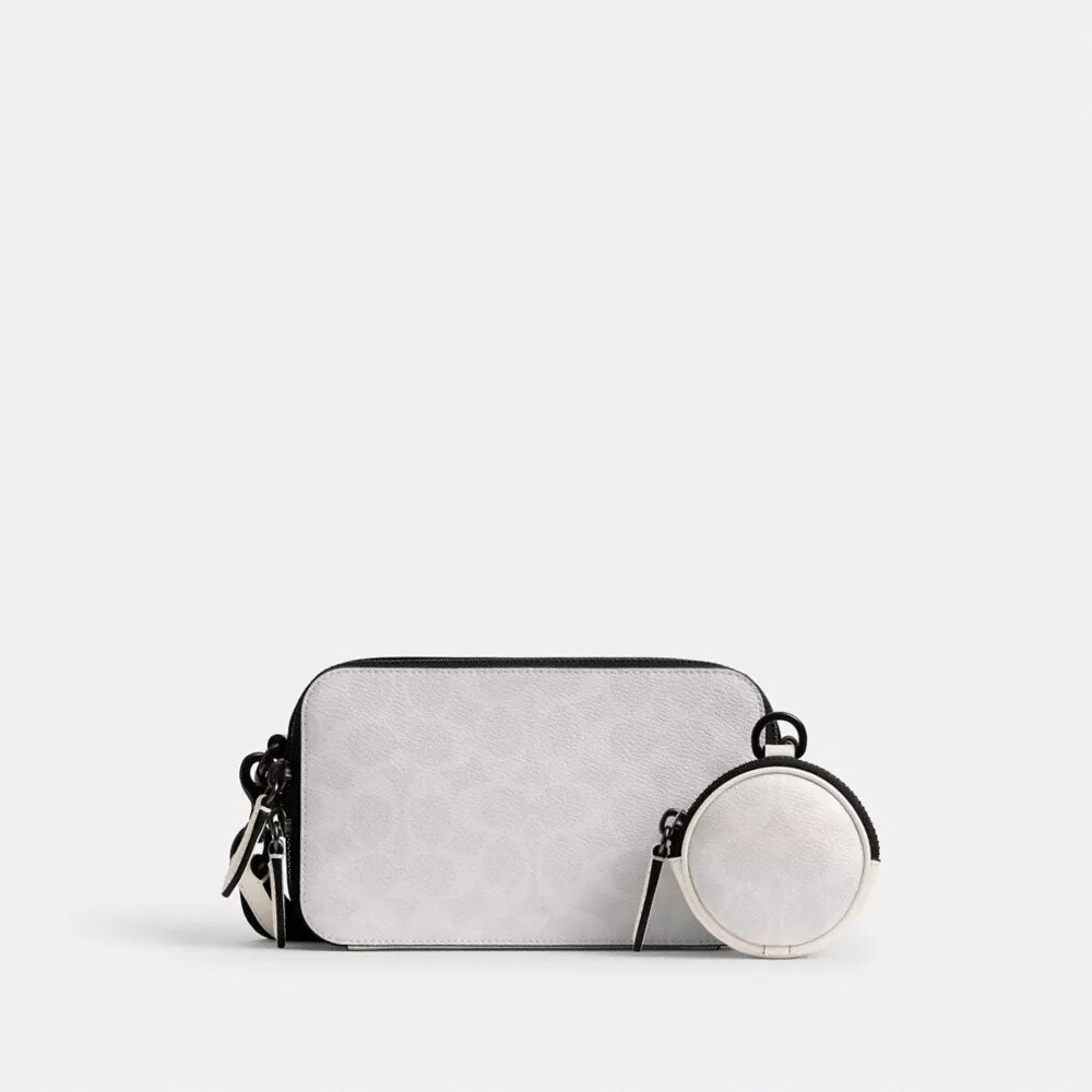 Borsa a tracolla Charter Slim in Signature Canvas