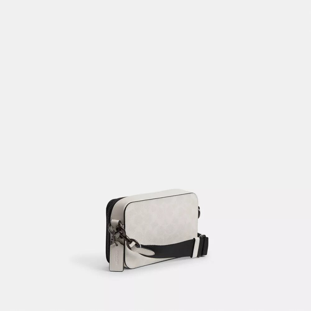 Borsa a tracolla Charter Slim in Signature Canvas