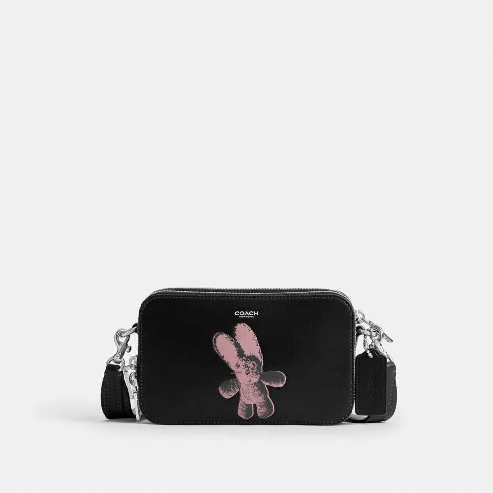 Borsa a tracolla Clinton con grafica floscia