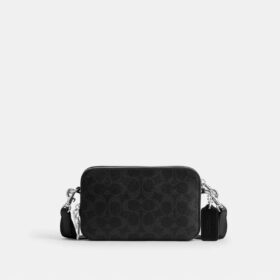 Borsa a tracolla Clinton in Signature Canvas