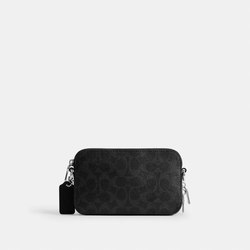 Borsa a tracolla Clinton in Signature Canvas