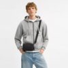 Borsa a tracolla Clinton in Signature Canvas