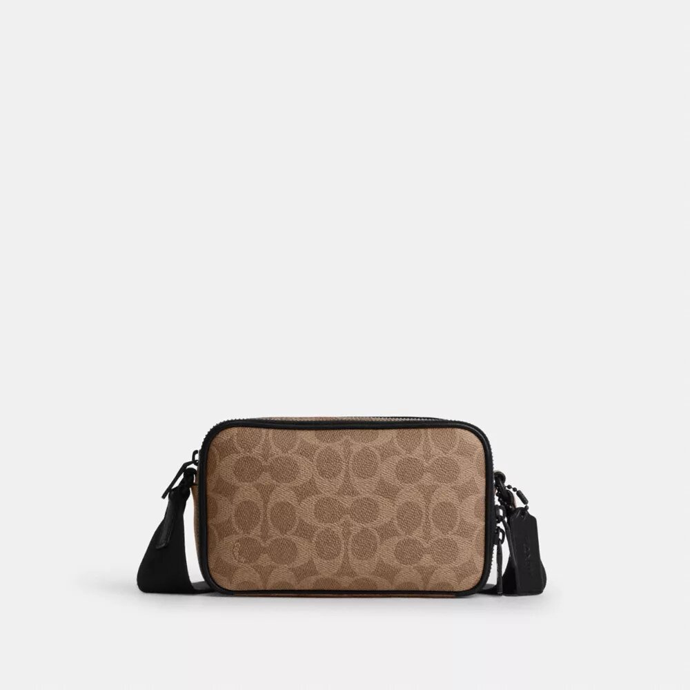 Borsa a tracolla Colton 19 in Signature Canvas