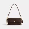 Borsa a tracolla con patta Brook in Signature Canvas