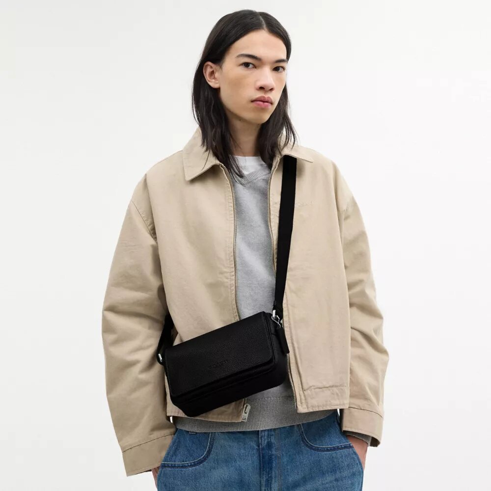 Borsa a tracolla con patta Jack Small