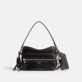 Borsa a tracolla Dakota in pelle "Loved" con ciondoli