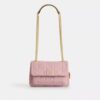 Borsa a tracolla Elodie 18 in denim effetto vissuto con trapuntatura