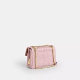 Borsa a tracolla Elodie 18 in denim effetto vissuto con trapuntatura