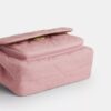 Borsa a tracolla Elodie 18 in denim effetto vissuto con trapuntatura