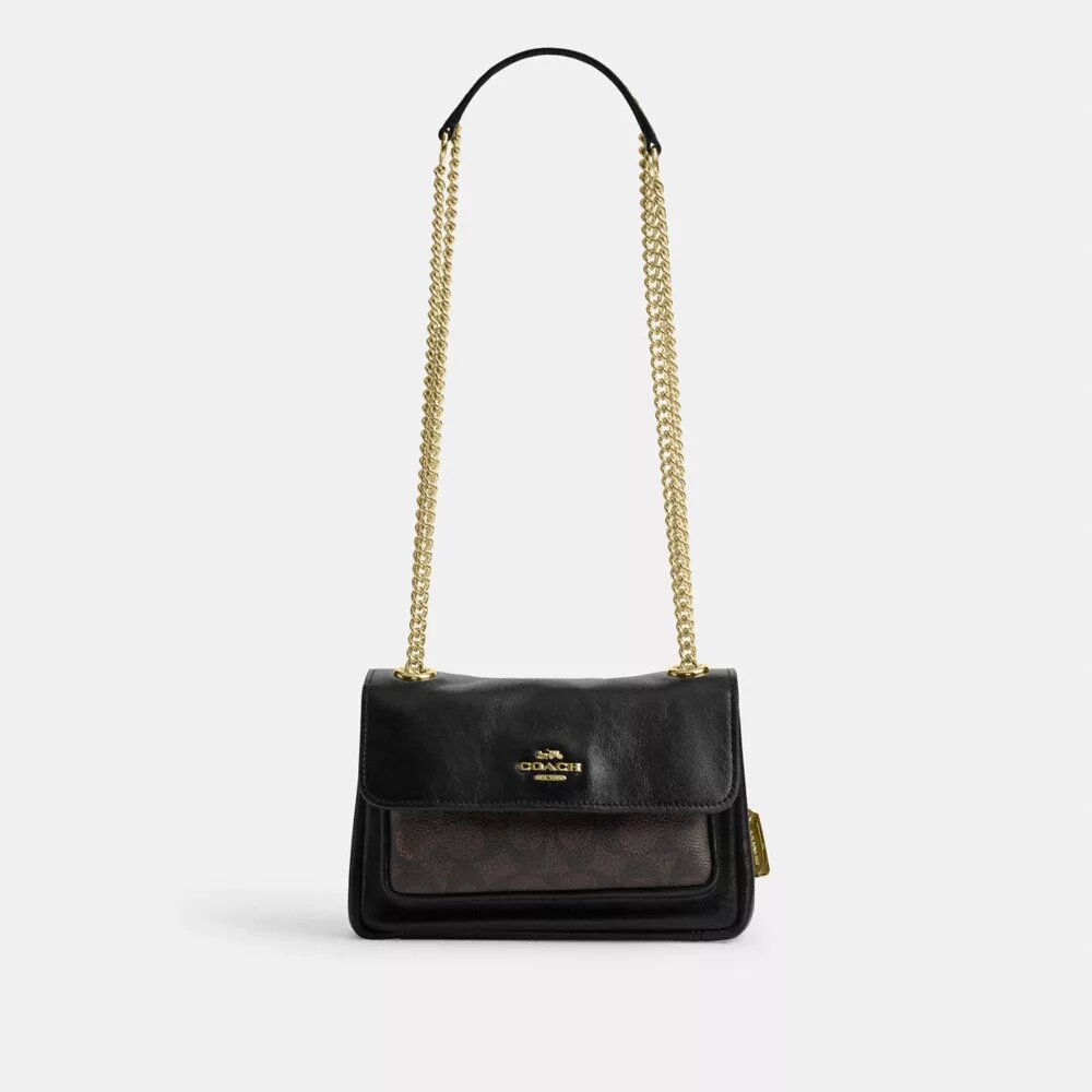 Borsa a tracolla Elodie 18 in Signature Canvas