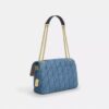 Borsa a tracolla Elodie in cotone rigenerato con trapuntatura