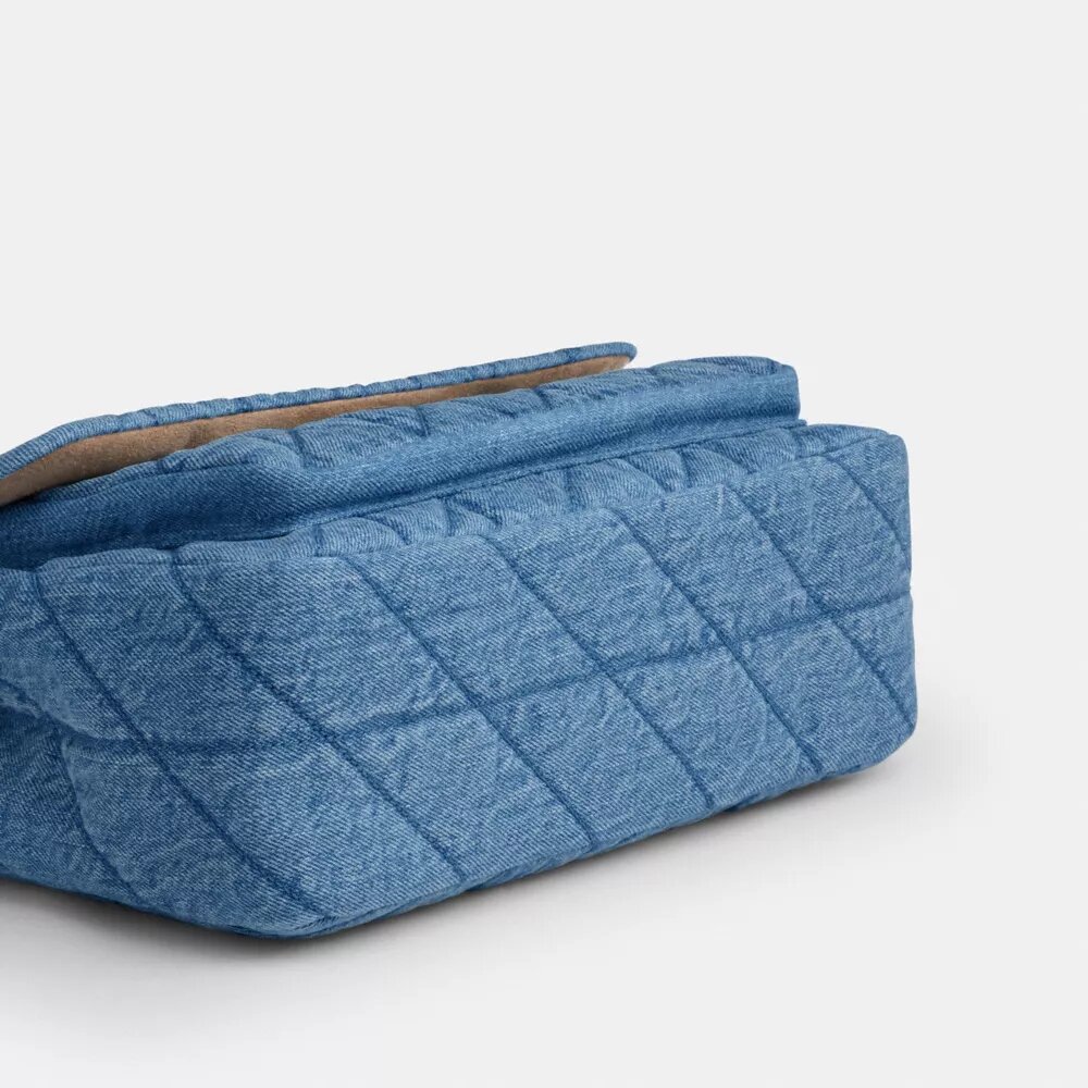 Borsa a tracolla Elodie in cotone rigenerato con trapuntatura