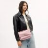 Borsa a tracolla Elodie in denim "Loved" con trapuntatura