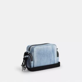 Borsa a tracolla Fletcher in denim signature Loved