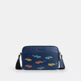Borsa a tracolla Graham con stampa auto