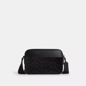 Borsa a tracolla Graham in Signature Canvas