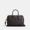 Borsa a tracolla grande Rowan in Signature Canvas
