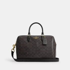 Borsa a tracolla grande Rowan in Signature Canvas