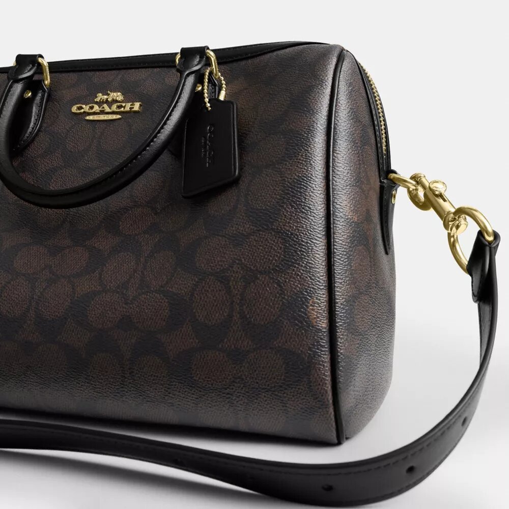 Borsa a tracolla grande Rowan in Signature Canvas