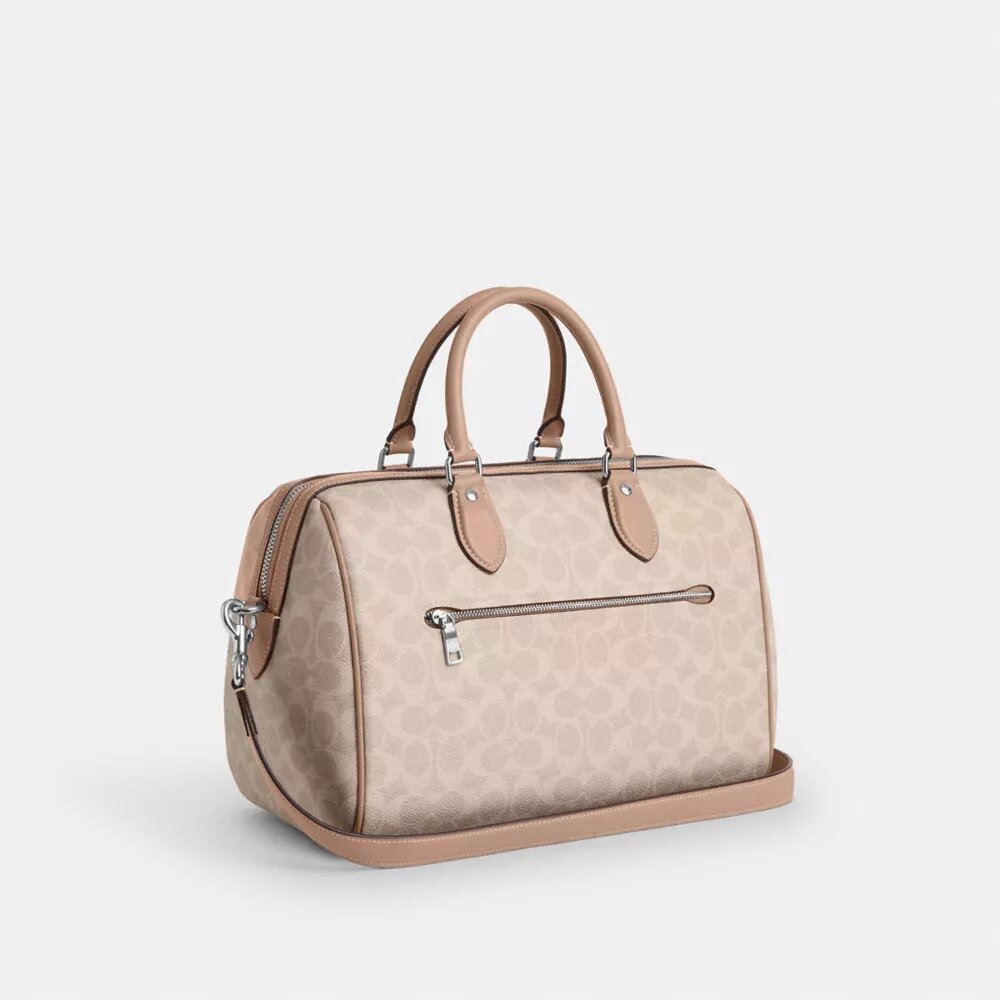 Borsa a tracolla grande Rowan in Signature Canvas