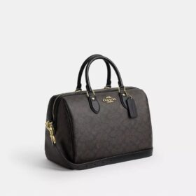 Borsa a tracolla grande Rowan in Signature Canvas
