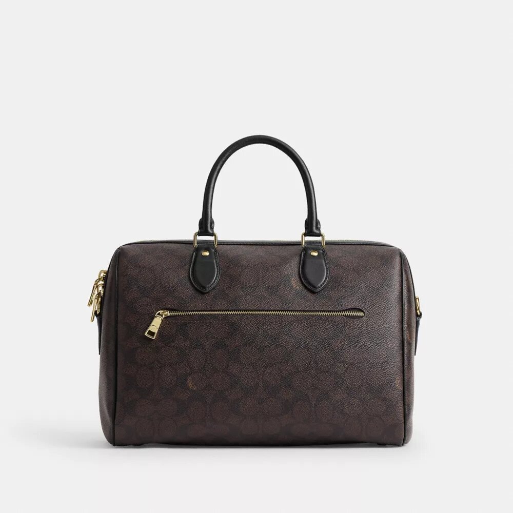 Borsa a tracolla grande Rowan in Signature Canvas