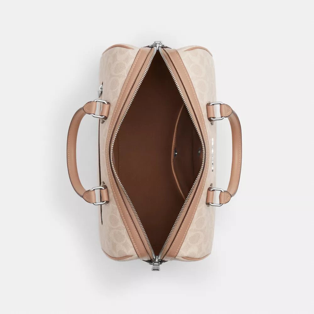 Borsa a tracolla grande Rowan in Signature Canvas