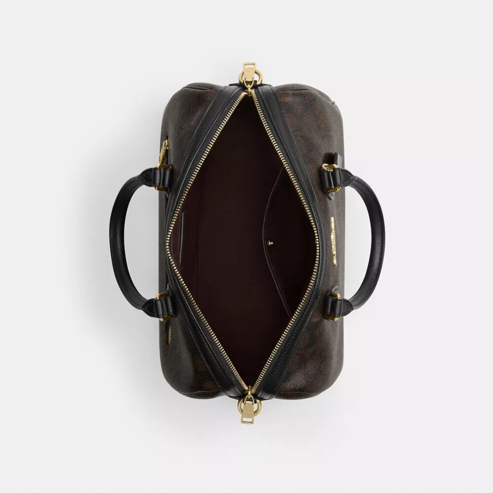 Borsa a tracolla grande Rowan in Signature Canvas