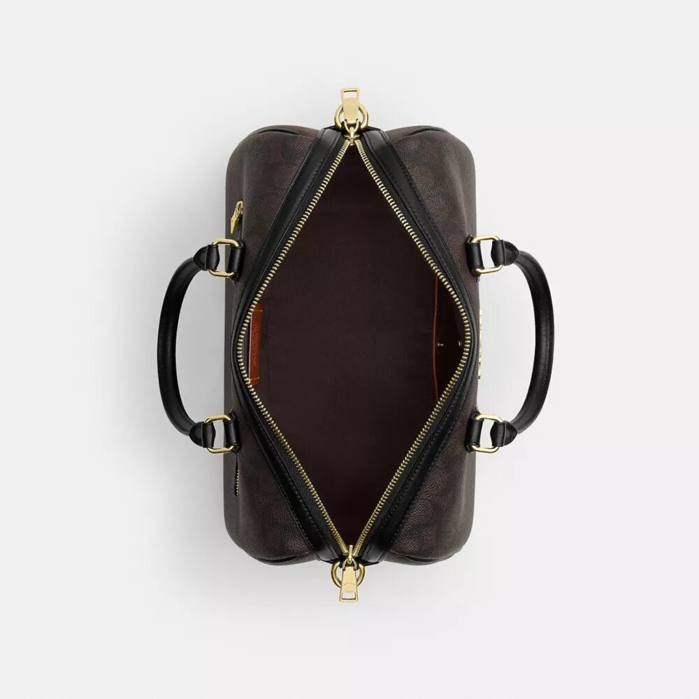 Borsa a tracolla grande Rowan in Signature Canvas
