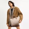 Borsa a tracolla grande Rowan in Signature Canvas