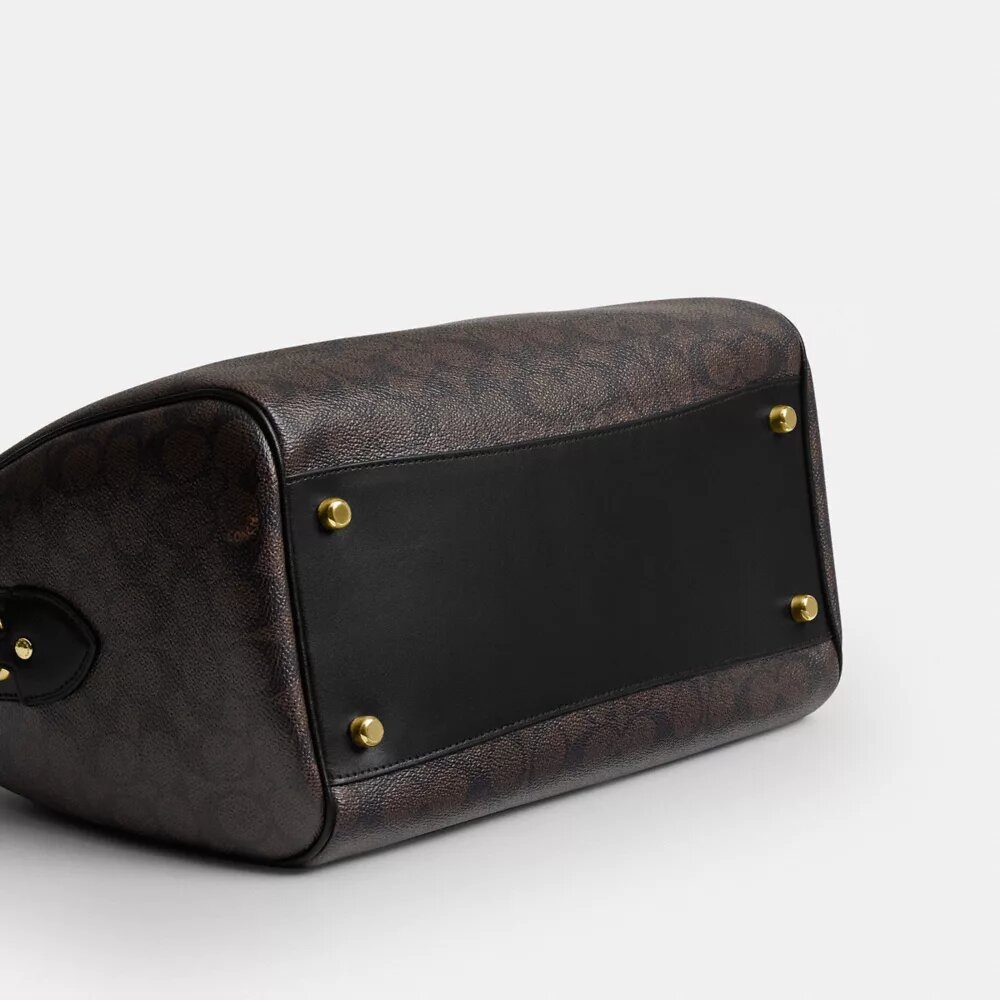 Borsa a tracolla grande Rowan in Signature Canvas