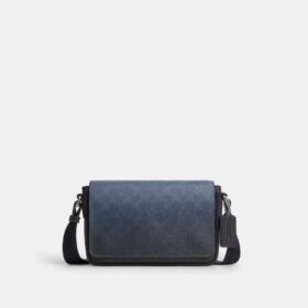 Borsa a tracolla Jack con patta piccola in Signature Canvas