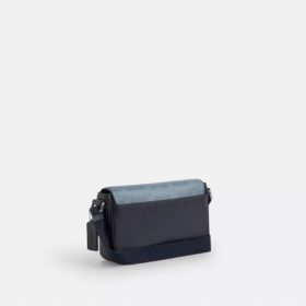 Borsa a tracolla Jack con patta piccola in Signature Canvas