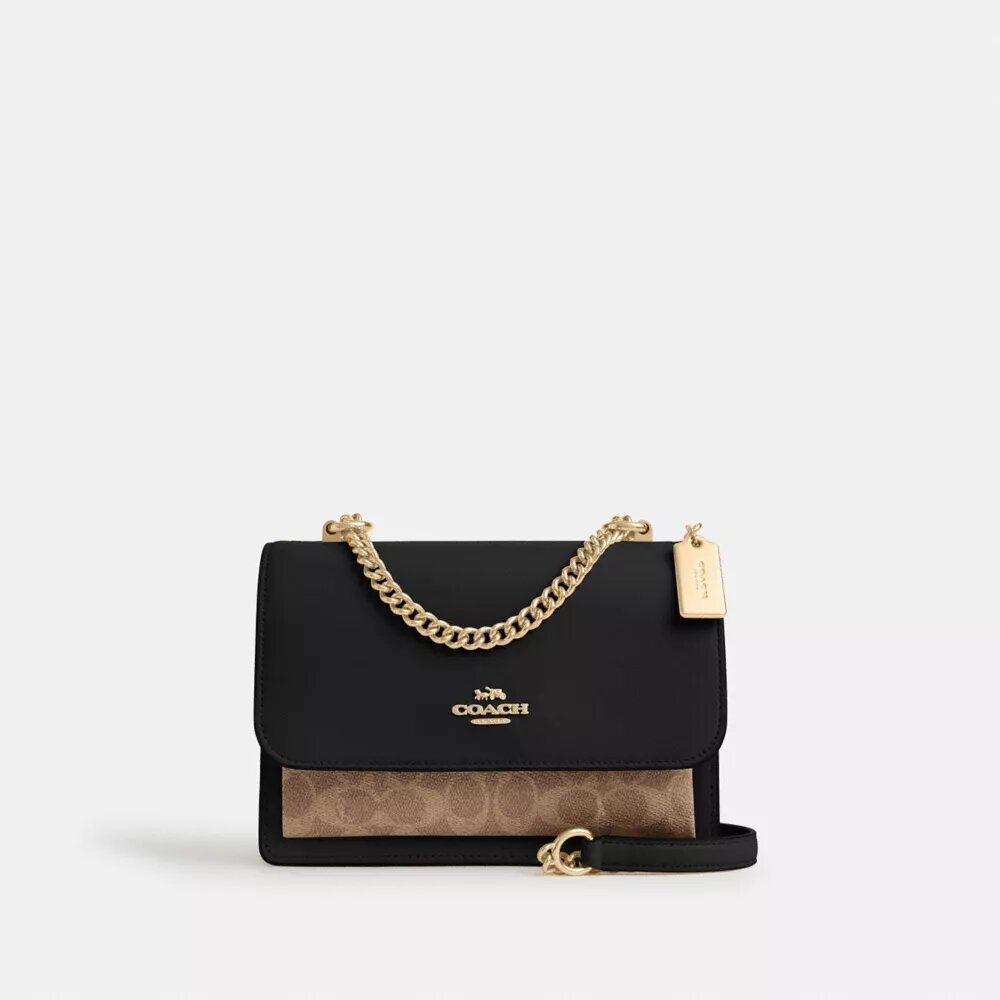 Borsa a tracolla Klare in Signature Canvas