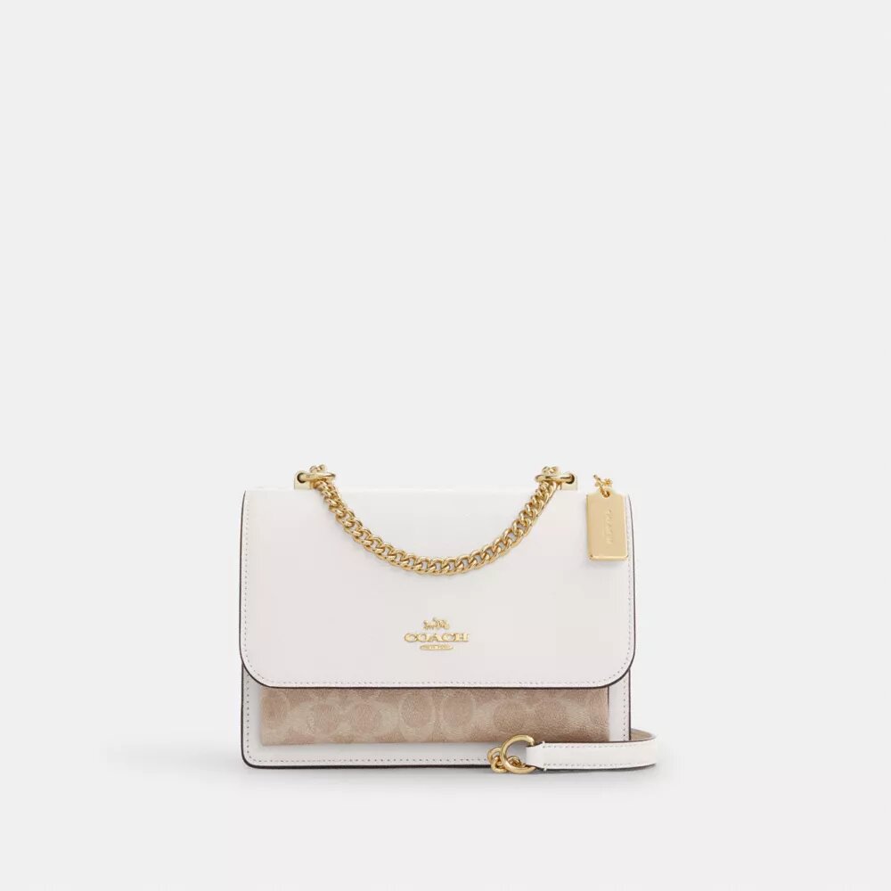 Borsa a tracolla Klare in Signature Canvas