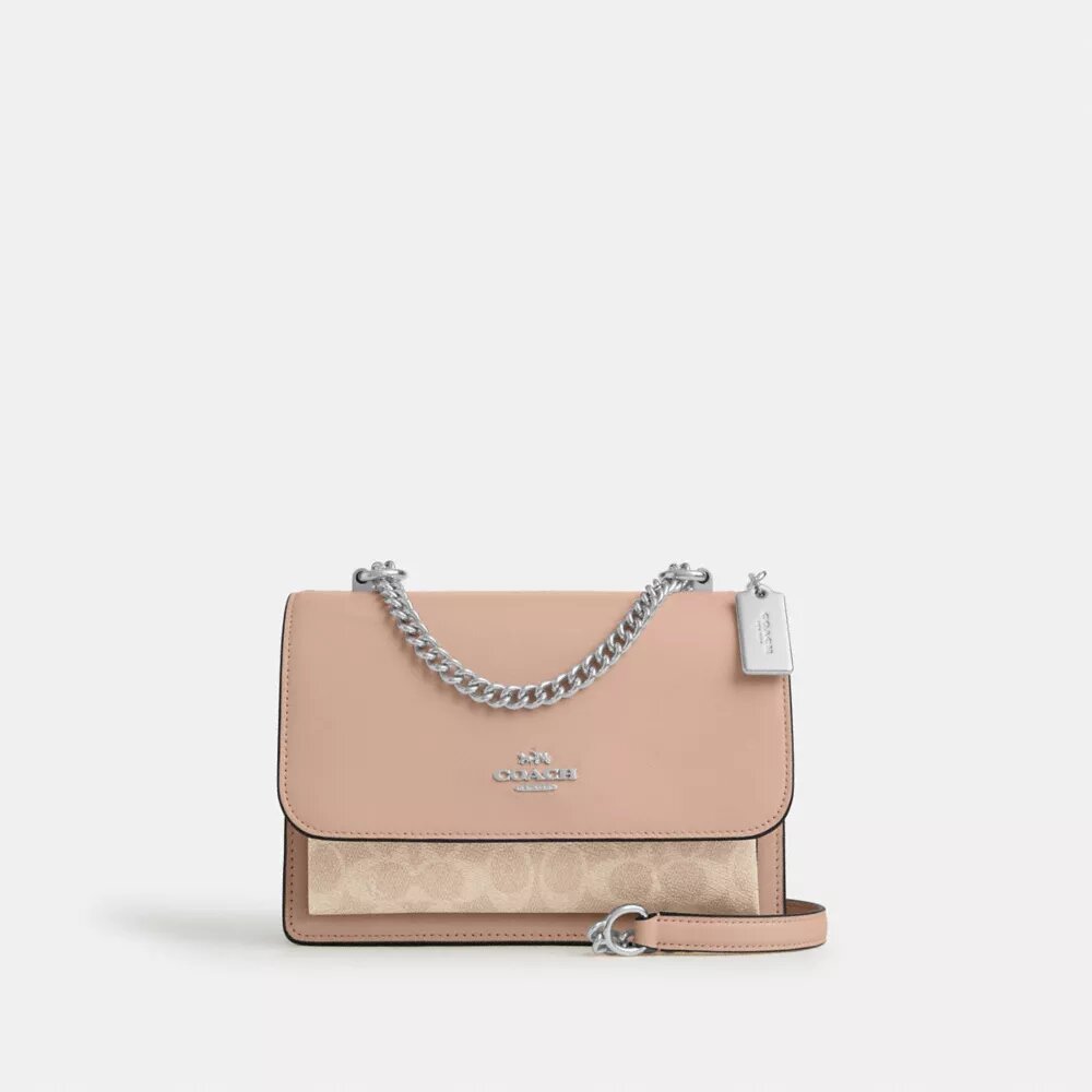 Borsa a tracolla Klare in Signature Canvas