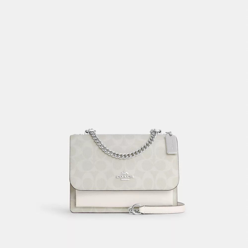 Borsa a tracolla Klare in Signature Canvas